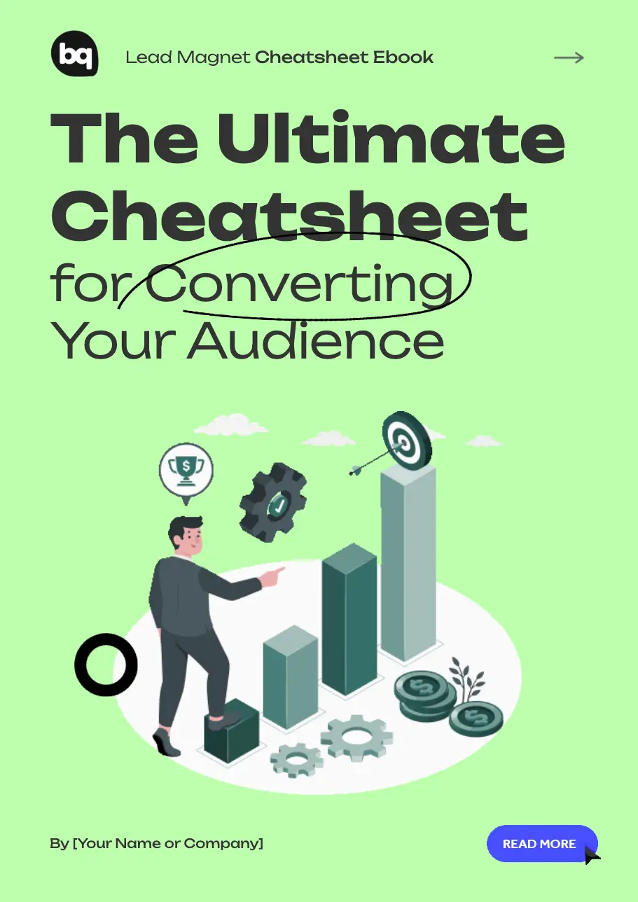 Cheat sheet lead magnet template preview