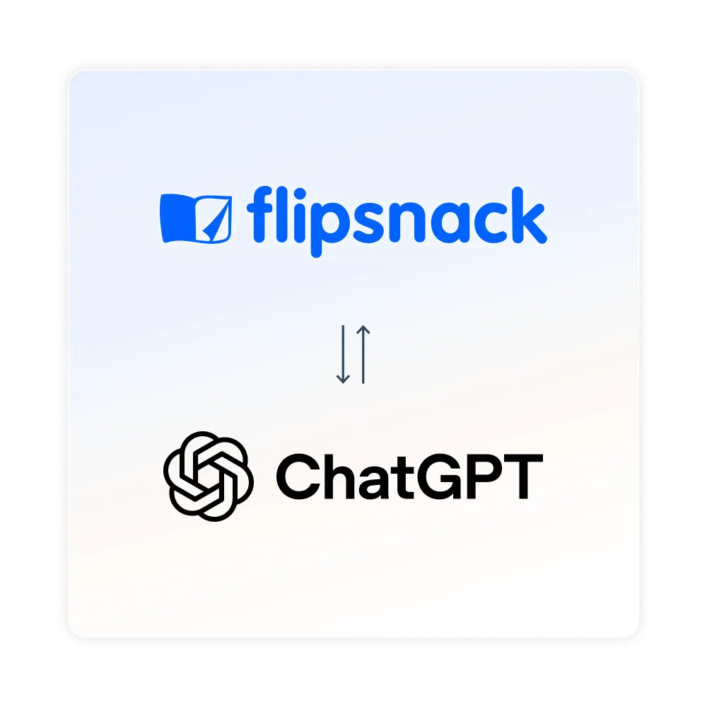 Flipsnack connected to ChatGPT