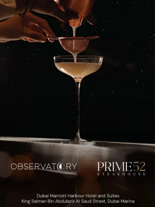 Cover of the level 52 venue brochure by Dubai Marriott Harbour Hotel and Suites
