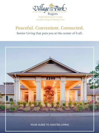 Cover of the property brochure by Village on the Park