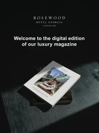 Cover of the in-room hotel magazine by Rosewood Hotel Georgia