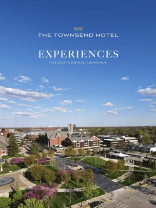 Cover of the in-room hotel magazine by The Townsend Hotel