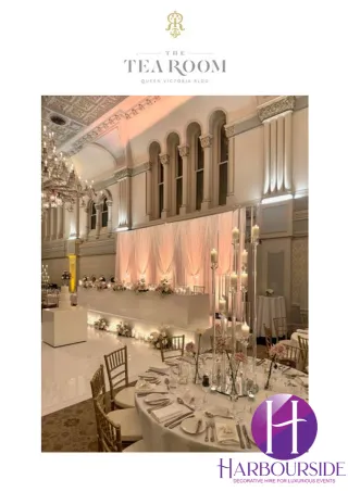Cover of the event packages brochure by The Tea Room QVB