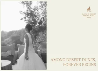 Cover of the wedding brochure by Al Maha