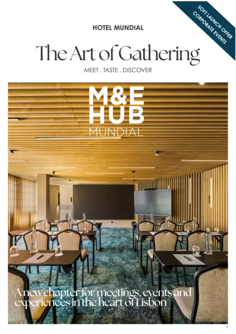 Hotel Mundial The Art of Gathering corporate events brochure cover
