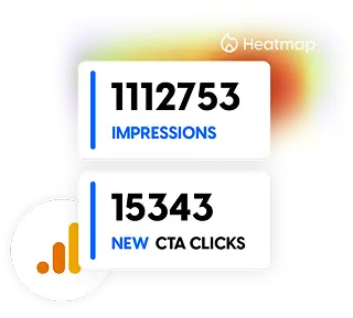 Statistics available in Flipsnack’s app such as impressions, CTA clicks