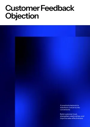 Customer Feedback Objection Example