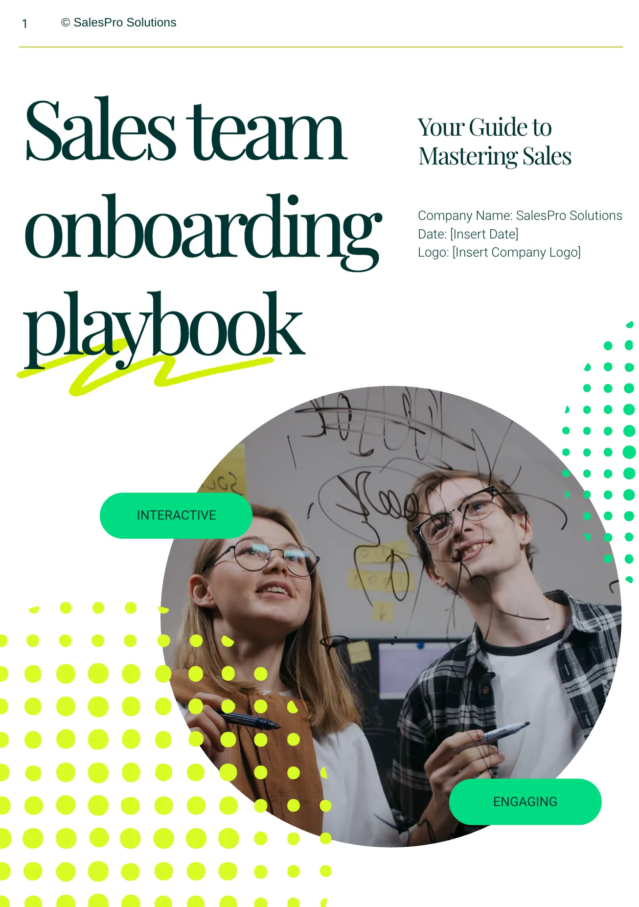 Sales team onboarding template