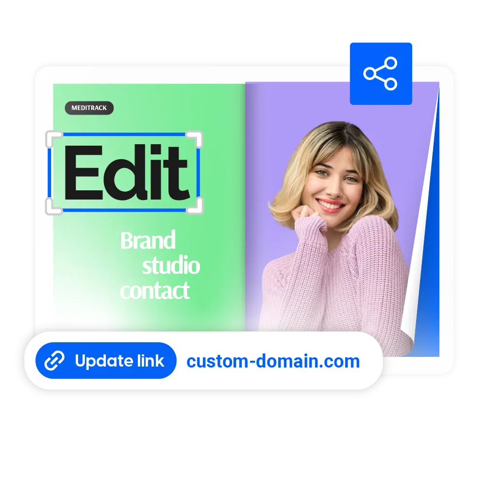 Edit and republish the PDF under the same link