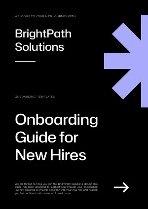 Onboarding Guide For New Hires Template Example